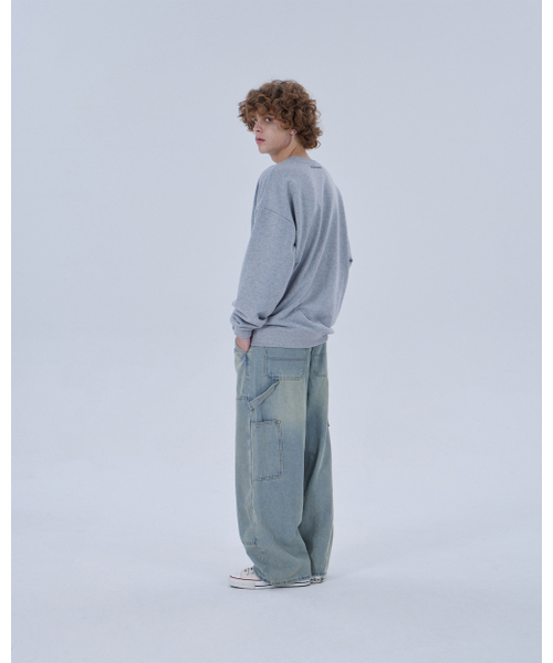 DYSFUNCT(ディスファンクト)の「DOUBLE KNEE WASHING DENIM PANTS (LIGHT BLUE)(デニムパンツ・メンズ・その他・X-SMALL/SMALL/MEDIUM/LARGE/X-LARGE)」の6枚目の写真
