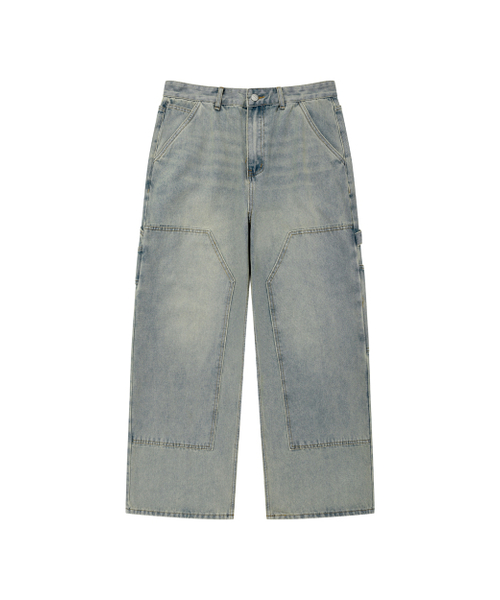 DYSFUNCT(ディスファンクト)の「DOUBLE KNEE WASHING DENIM PANTS (LIGHT BLUE)(デニムパンツ・メンズ・その他・X-SMALL/SMALL/MEDIUM/LARGE/X-LARGE)」の7枚目の写真