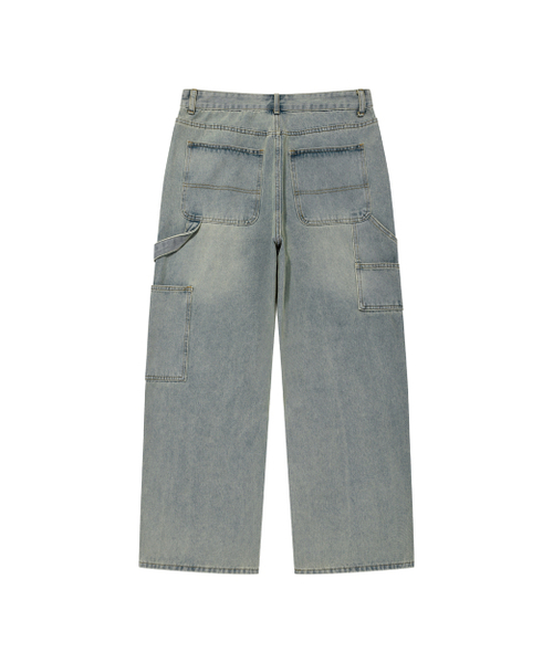 DYSFUNCT(ディスファンクト)の「DOUBLE KNEE WASHING DENIM PANTS (LIGHT BLUE)(デニムパンツ・メンズ・その他・X-SMALL/SMALL/MEDIUM/LARGE/X-LARGE)」の8枚目の写真