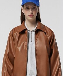 MATCHGLOBE（マッチグローブ）の「レザージャンパー (ブラウン)（ライダースジャケット）」