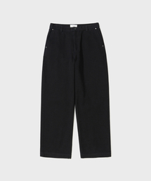 SHIRTER（シャーター）の「WIDE TAPERED DENIM PANTS (BLACK)（デニムパンツ）」
