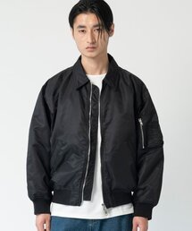 AOTT（アンアウトピット）の「[春/秋バージョン]ユニセックスオーバーサイズカラーMA-1ブラック(VER - 2)（MA-1）」