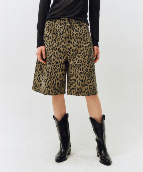 CITTA（シータ）の「レオパードバミューダパンツ_CTD417(ベージュ)（その他パンツ・レディース・ベージュ・SMALL）」の4枚目の写真