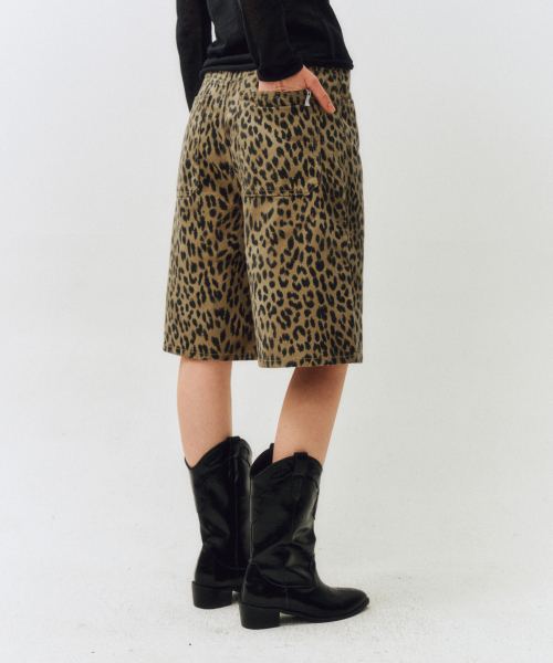 CITTA（シータ）の「レオパードバミューダパンツ_CTD417(ベージュ)（その他パンツ・レディース・ベージュ・SMALL）」の3枚目の写真