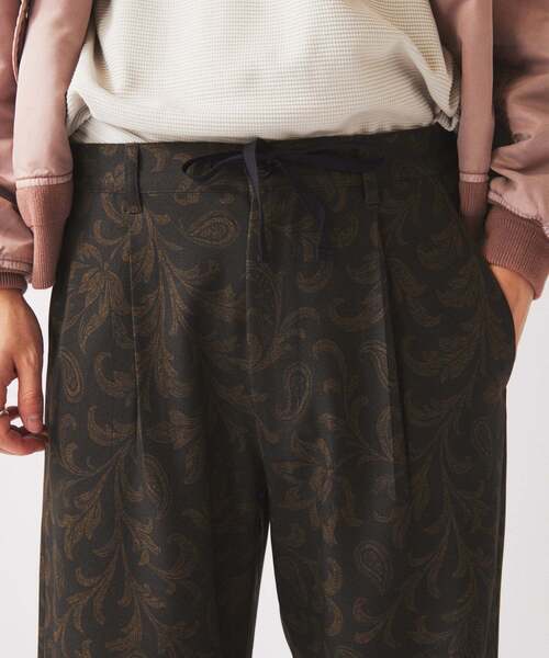 JOURNAL STANDARD relume(ジャーナルスタンダード レリューム)の「リーフパターン 1タック イージーパンツ(その他パンツ・メンズ・ネイビー/ブラック系その他/ブラウン・LARGE/MEDIUM)」の7枚目の写真