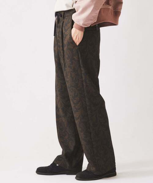 JOURNAL STANDARD relume(ジャーナルスタンダード レリューム)の「リーフパターン 1タック イージーパンツ(その他パンツ・メンズ・ネイビー/ブラック系その他/ブラウン・LARGE/MEDIUM)」の10枚目の写真