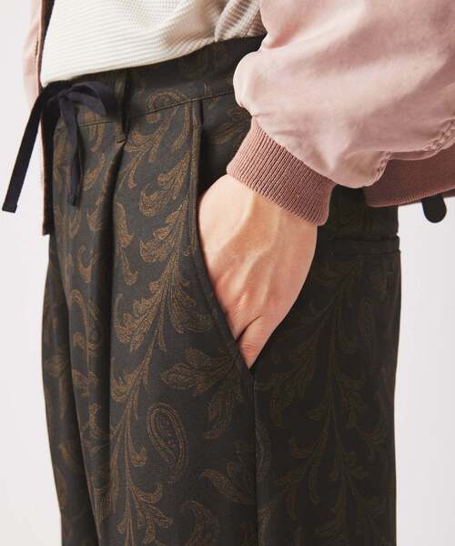 JOURNAL STANDARD relume(ジャーナルスタンダード レリューム)の「リーフパターン 1タック イージーパンツ(その他パンツ・メンズ・ネイビー/ブラック系その他/ブラウン・LARGE/MEDIUM)」の11枚目の写真