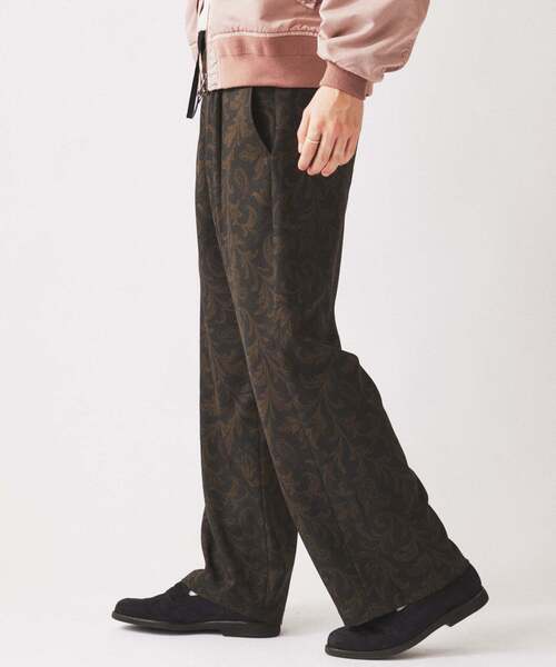 JOURNAL STANDARD relume(ジャーナルスタンダード レリューム)の「リーフパターン 1タック イージーパンツ(その他パンツ・メンズ・ネイビー/ブラック系その他/ブラウン・LARGE/MEDIUM)」の12枚目の写真