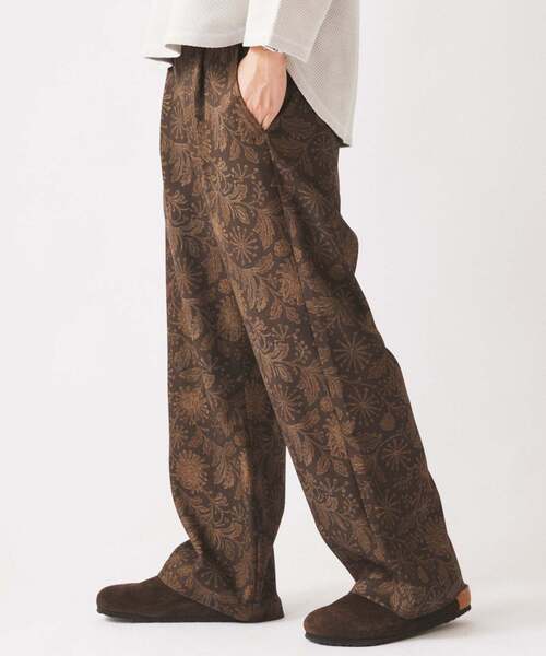 JOURNAL STANDARD relume(ジャーナルスタンダード レリューム)の「リーフパターン 1タック イージーパンツ(その他パンツ・メンズ・ネイビー/ブラック系その他/ブラウン・LARGE/MEDIUM)」の15枚目の写真