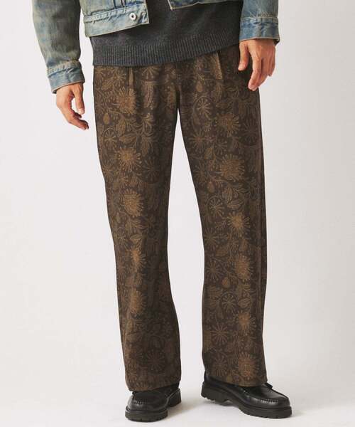 JOURNAL STANDARD relume(ジャーナルスタンダード レリューム)の「リーフパターン 1タック イージーパンツ(その他パンツ・メンズ・ネイビー/ブラック系その他/ブラウン・LARGE/MEDIUM)」の22枚目の写真