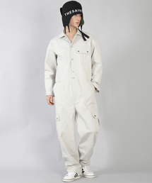 SAINTCREW（セントクルー）の「Heritage Mechanic Cargo Jumpsuit HMC-528 Light Silver（つなぎ/オールインワン・メンズ）」