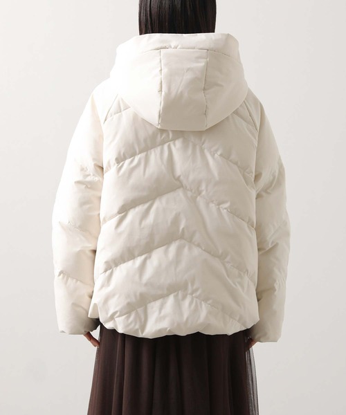 Gready Brilliant（グレディブリリアン）の「フードストレッチダウン（ダウンジャケット/コート・レディース・アイボリー/ブラック・FREE）」の20枚目の写真