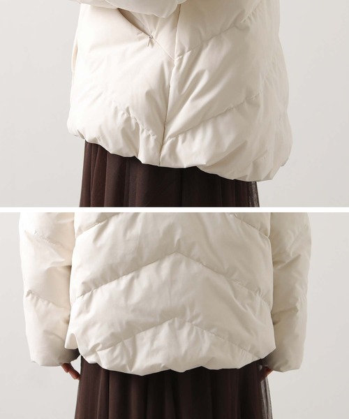 Gready Brilliant（グレディブリリアン）の「フードストレッチダウン（ダウンジャケット/コート・レディース・アイボリー/ブラック・FREE）」の22枚目の写真