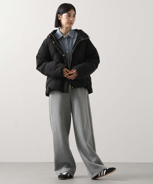 Gready Brilliant（グレディブリリアン）の「フードストレッチダウン（ダウンジャケット/コート・レディース・アイボリー/ブラック・FREE）」の14枚目の写真