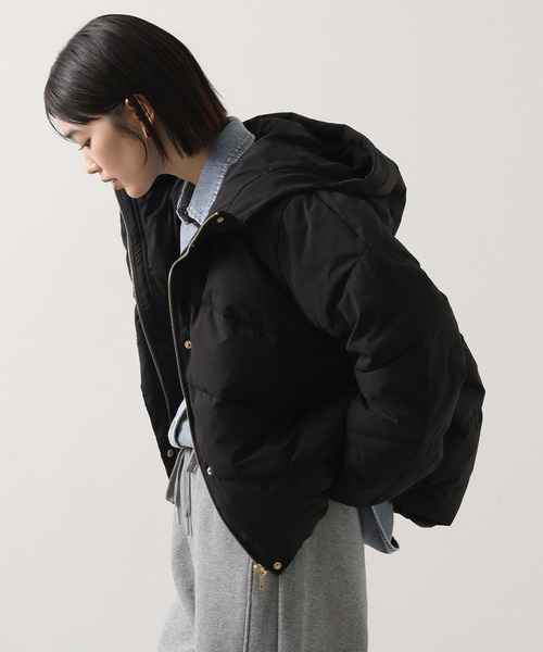 Gready Brilliant（グレディブリリアン）の「フードストレッチダウン（ダウンジャケット/コート・レディース・アイボリー/ブラック・FREE）」の16枚目の写真