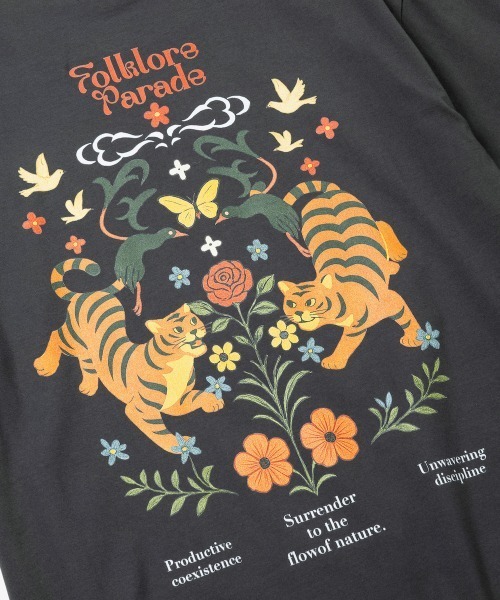 rehacer（レアセル）の「rehacer : Flower Parade Wide TEE / フラワー パレード ワイドT（Tシャツ/カットソー・メンズ・ブラック/ホワイト・X-LARGE/LARGE/MEDIUM/SMALL）」の11枚目の写真