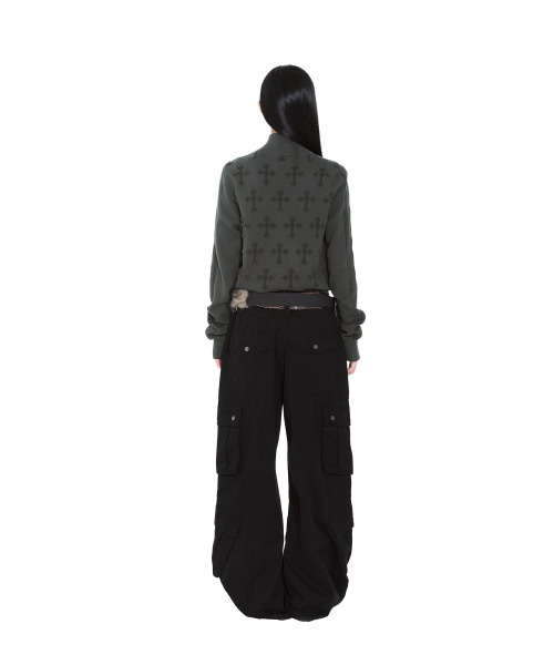 AAKAM(アーカム)の「Cross Boucle Knit Zip-Up (Khaki)(ニット/セーター・レディース・その他・1/2)」の17枚目の写真