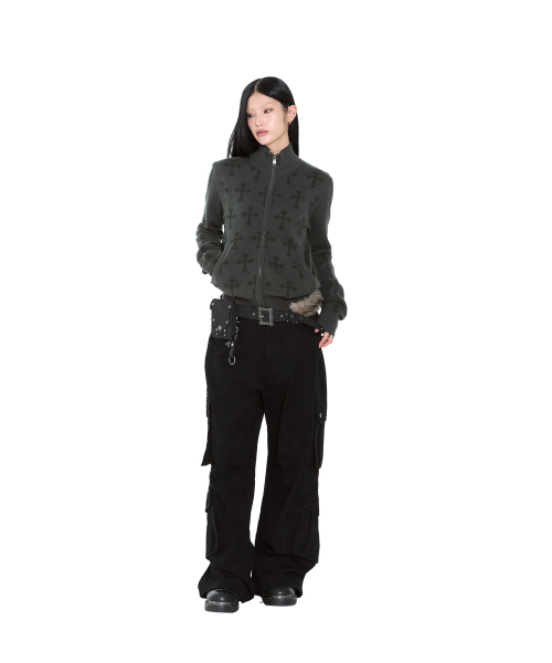 AAKAM(アーカム)の「Cross Boucle Knit Zip-Up (Khaki)(ニット/セーター・レディース・その他・1/2)」の18枚目の写真