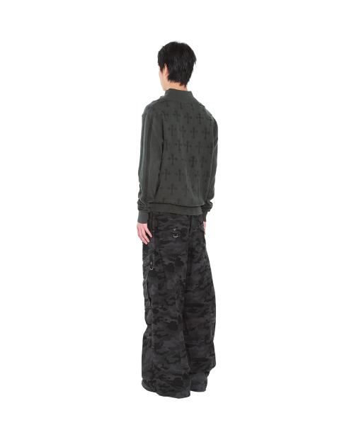 AAKAM(アーカム)の「Cross Boucle Knit Zip-Up (Khaki)(ニット/セーター・レディース・その他・1/2)」の4枚目の写真