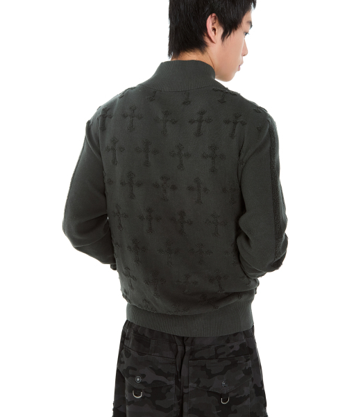 AAKAM(アーカム)の「Cross Boucle Knit Zip-Up (Khaki)(ニット/セーター・レディース・その他・1/2)」の8枚目の写真