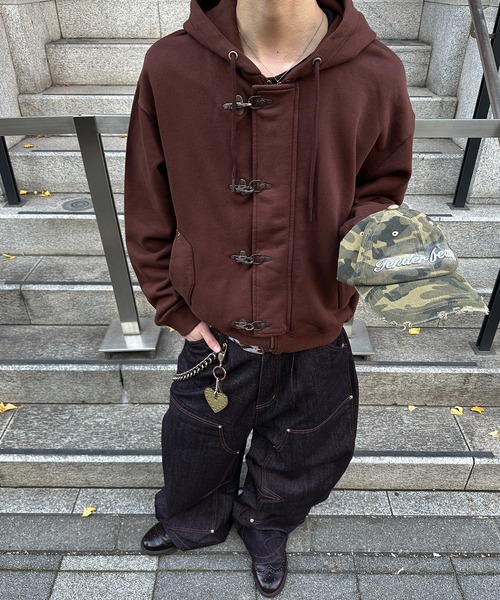 kutir（クティール）の「FIREMAN DESIGN ZIPUP HOODIE／ファイヤーマンデザインジップアップパーカー（パーカー・メンズ・ブラウン/ブラック/レッド・LARGE/MEDIUM）」の19枚目の写真