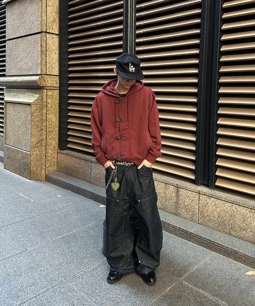 kutir（クティール）の「FIREMAN DESIGN ZIPUP HOODIE／ファイヤーマンデザインジップアップパーカー（パーカー・メンズ・ブラウン/ブラック/レッド・LARGE/MEDIUM）」の14枚目の写真