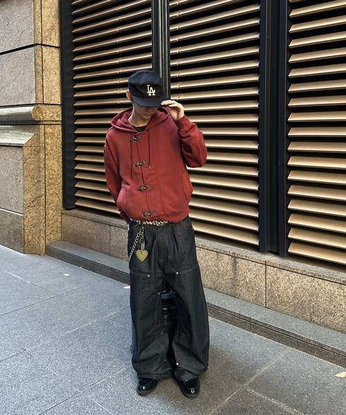 kutir（クティール）の「FIREMAN DESIGN ZIPUP HOODIE／ファイヤーマンデザインジップアップパーカー（パーカー・メンズ・ブラウン/ブラック/レッド・LARGE/MEDIUM）」の15枚目の写真