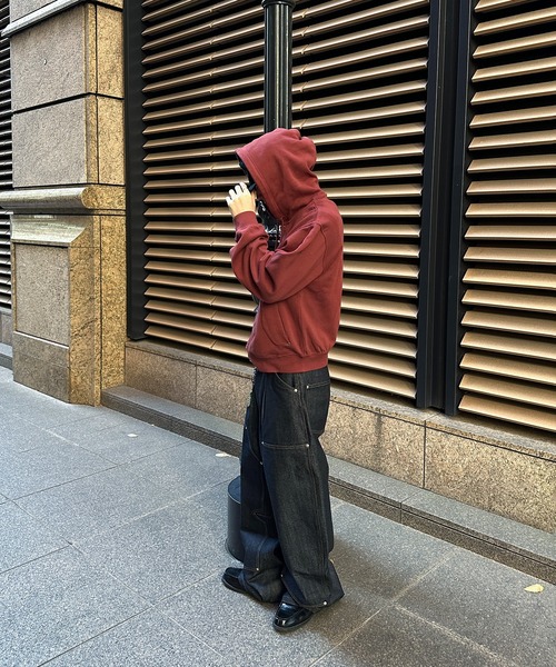 kutir（クティール）の「FIREMAN DESIGN ZIPUP HOODIE／ファイヤーマンデザインジップアップパーカー（パーカー・メンズ・ブラウン/ブラック/レッド・LARGE/MEDIUM）」の16枚目の写真