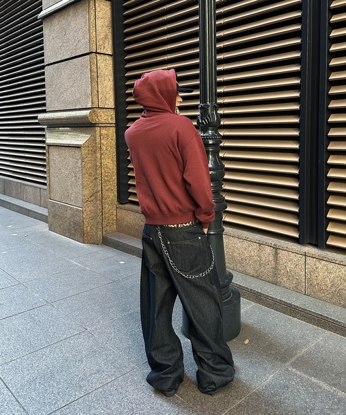 kutir（クティール）の「FIREMAN DESIGN ZIPUP HOODIE／ファイヤーマンデザインジップアップパーカー（パーカー・メンズ・ブラウン/ブラック/レッド・LARGE/MEDIUM）」の5枚目の写真