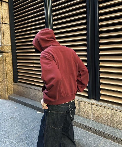 kutir（クティール）の「FIREMAN DESIGN ZIPUP HOODIE／ファイヤーマンデザインジップアップパーカー（パーカー・メンズ・ブラウン/ブラック/レッド・LARGE/MEDIUM）」の11枚目の写真