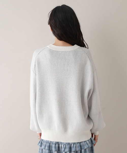 RAGEBLUE（レイジブルー）の「ハイゲージフロントロゴニット（ニット/セーター・レディース・ホワイト/ブルー/ネイビー・FREE）」の18枚目の写真