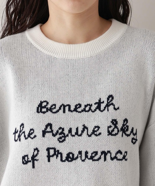 RAGEBLUE（レイジブルー）の「ハイゲージフロントロゴニット（ニット/セーター・レディース・ホワイト/ブルー/ネイビー・FREE）」の19枚目の写真