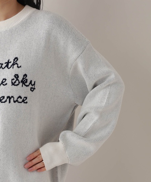 RAGEBLUE（レイジブルー）の「ハイゲージフロントロゴニット（ニット/セーター・レディース・ホワイト/ブルー/ネイビー・FREE）」の20枚目の写真