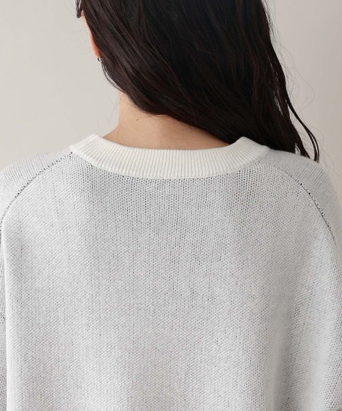 RAGEBLUE（レイジブルー）の「ハイゲージフロントロゴニット（ニット/セーター・レディース・ホワイト/ブルー/ネイビー・FREE）」の22枚目の写真