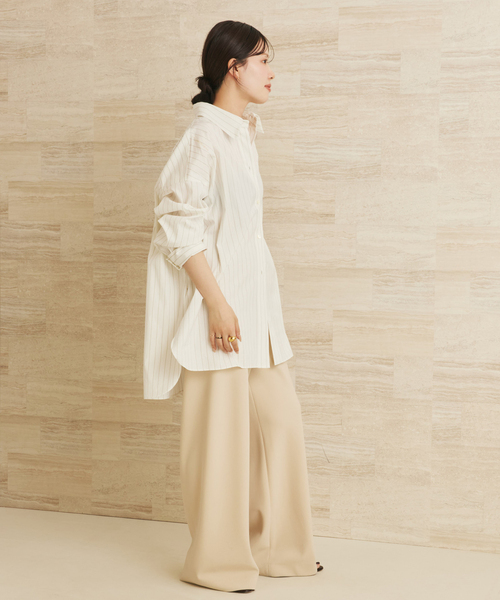 plage（プラージュ）の「《追加》R’IAM カシュクールシャツ（シャツ/ブラウス・レディース・ホワイト/ブルー・FREE）」の22枚目の写真