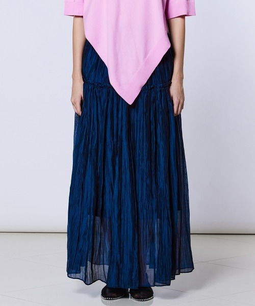 Sov.（ソブ）の「シアー ティアードスカート（スカート・レディース・アイボリー/ネイビー・38/36）」の2枚目の写真