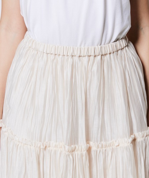 Sov.（ソブ）の「シアー ティアードスカート（スカート・レディース・アイボリー/ネイビー・38/36）」の7枚目の写真