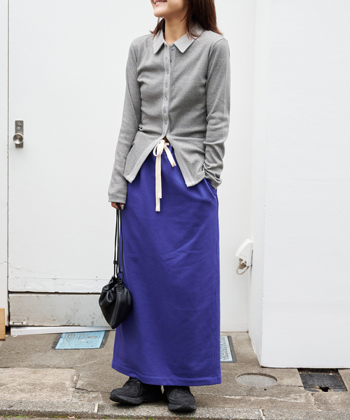 OUTDOOR PRODUCTS(アウトドアプロダクツ)の「エリツキリブカーディガン(Tシャツ/カットソー・レディース・グレー/ブラウン/ベージュ・FREE)」の9枚目の写真