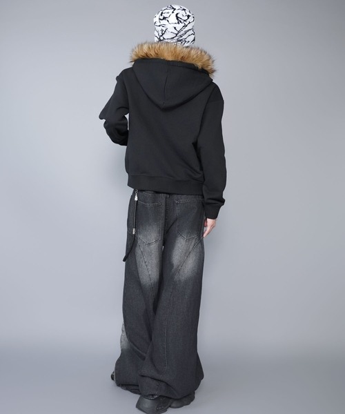 SPINNS（スピンズ）の「シングルニットビーニー/イナズマ/ユニセックス（ニットキャップ/ビーニー・メンズ・ブラック×ブルー/ホワイト×ブラック/ブラック×ホワイト・ONESIZE）」の17枚目の写真