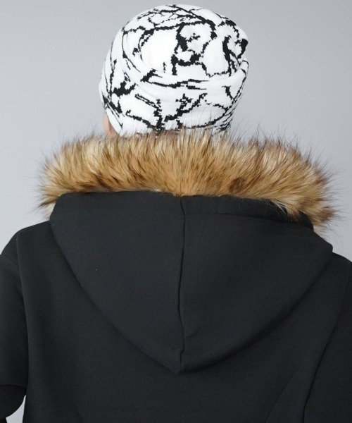 SPINNS（スピンズ）の「シングルニットビーニー/イナズマ/ユニセックス（ニットキャップ/ビーニー・メンズ・ブラック×ブルー/ホワイト×ブラック/ブラック×ホワイト・ONESIZE）」の14枚目の写真