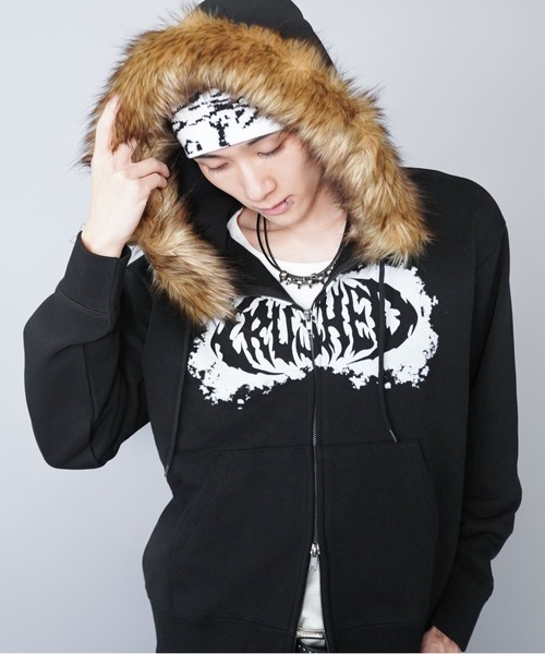 SPINNS（スピンズ）の「シングルニットビーニー/イナズマ/ユニセックス（ニットキャップ/ビーニー・メンズ・ブラック×ブルー/ホワイト×ブラック/ブラック×ホワイト・ONESIZE）」の9枚目の写真