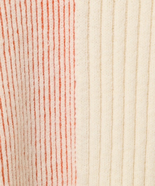 LEPSIM（レプシィム）の「7ゲージ配色ZIPチュニック　638087（ニット/セーター・レディース・ブラック/アイボリー/ライトグレー・FREE）」の11枚目の写真