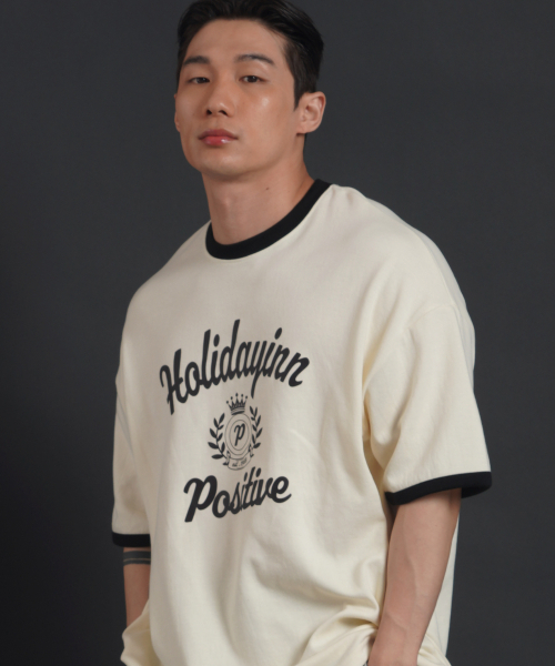 PHERMENON(フェルメノン)の「スーパーオーバーサイズリンガー半袖Tシャツ - アイボリー(Tシャツ/カットソー・メンズ・その他・1/2)」の3枚目の写真