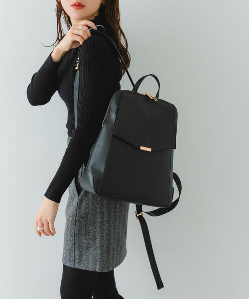 RODE SKO（ロデスコ）の「メタルフラップA4リュック（バックパック/リュック・レディース・ブラック/グレー系その他・ONE）」の10枚目の写真