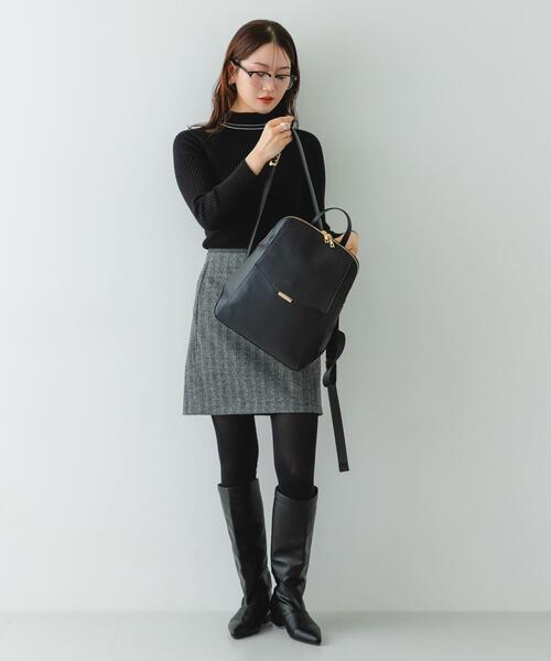 RODE SKO（ロデスコ）の「メタルフラップA4リュック（バックパック/リュック・レディース・ブラック/グレー系その他・ONE）」の12枚目の写真