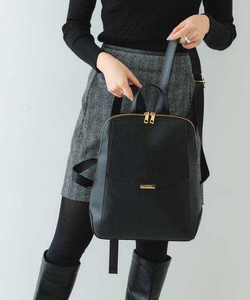 RODE SKO（ロデスコ）の「メタルフラップA4リュック（バックパック/リュック・レディース・ブラック/グレー系その他・ONE）」の13枚目の写真