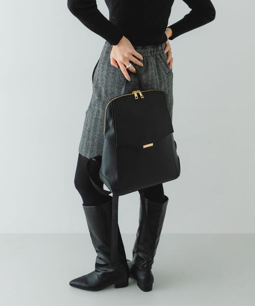 RODE SKO（ロデスコ）の「メタルフラップA4リュック（バックパック/リュック・レディース・ブラック/グレー系その他・ONE）」の14枚目の写真