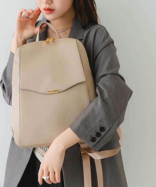 RODE SKO（ロデスコ）の「メタルフラップA4リュック（バックパック/リュック・レディース・グレー系その他/ブラック・ONE）」の17枚目の写真