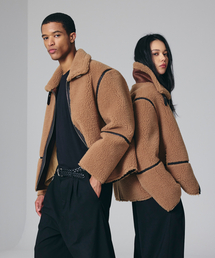 MAISON MASTER（メゾン マスター）の「男女共用 羊毛カップルムートン（ムートンコート）」