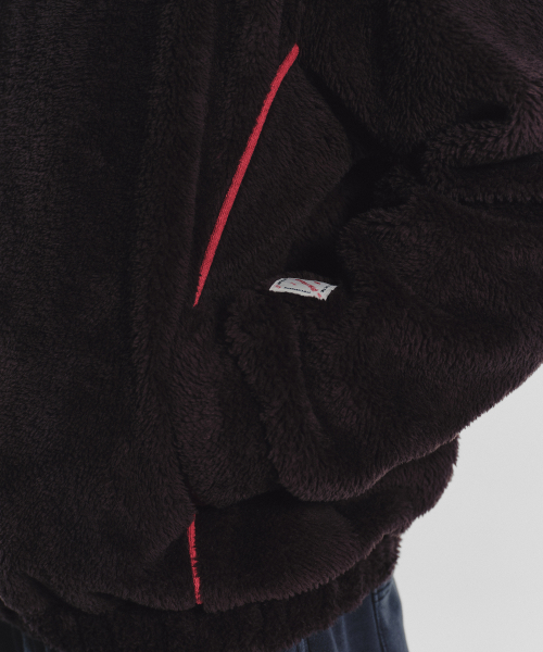 MENASOO(ミナス)の「Pogme Fleece String Hoodie_Brown(パーカー・レディース・ブラウン・F)」の10枚目の写真